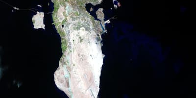 바레인의 지도 satellite